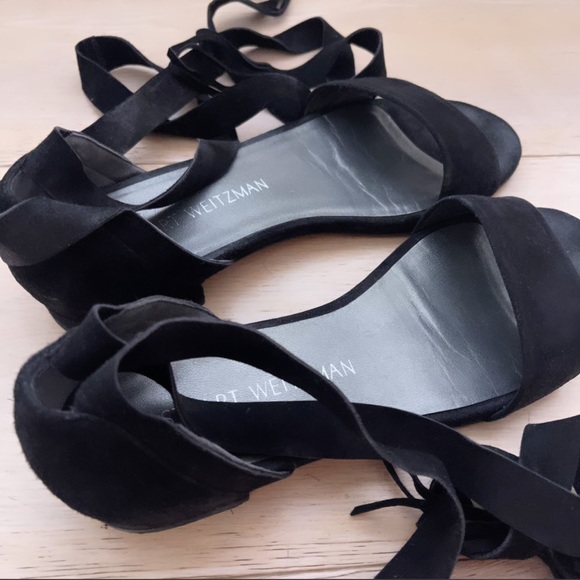 Stuart Weitzman Corbata Suede Sandals - Picture 4 of 4